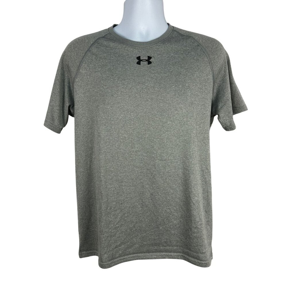 Under Armour Mens HeatGear Short Sleeve Loose Fit Shirt Medium Gray